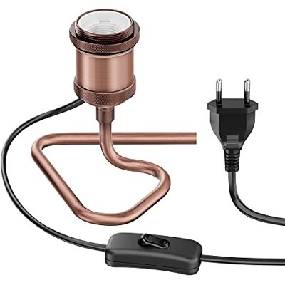 ledscom.de Lámpara de sobremesa RETRA, interruptor, bronce, 1x E27 máx. 60W ledscom.de Lámpara de sobremesa RETRA, interruptor, bronce, 1x E27 máx. 60W