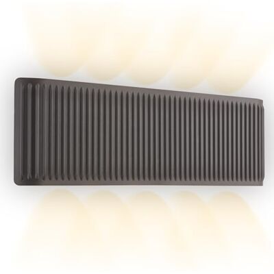 Briloner Aplique pared sin cable con control táctil, regulable, luz blanco cálido, up down light con 10 lentes, aplique pared recargable, lámpara salón, dormitorio, 28,5 x 9 x 4,5 cm, Antracita Briloner Aplique pared sin cable con control táctil, regulable, luz blanco cálido, up down light con 10 lentes, aplique pared recargable, lámpara salón, dormitorio, 28,5 x 9 x 4,5 cm, Antracita