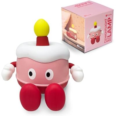 Fisura – Luz nocturna infantil “Tarta”. Lámpara de noche infantil original con temporizador y control táctil. 2 modos de iluminación. Lámpara bebe noche quitamiedo. Regalo para niños. Fisura – Luz nocturna infantil “Tarta”. Lámpara de noche infantil original con temporizador y control táctil. 2 modos de iluminación. Lámpara bebe noche quitamiedo. Regalo para niños.