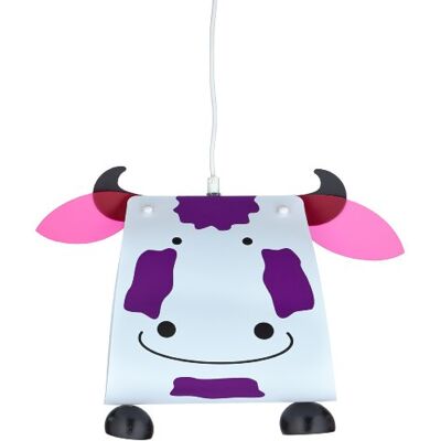 Niermann Standby Lámpara de techo, diseño vaca, color blanco púrpura Niermann Standby Lámpara de techo, diseño vaca, color blanco púrpura