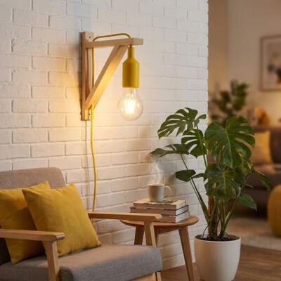 Lámpara de Pared Escandinava Barcelona LED Yojo - Montaje en Madera - Altura Ajustable Lámpara de Pared Escandinava Barcelona LED Yojo - Montaje en Madera - Altura Ajustable