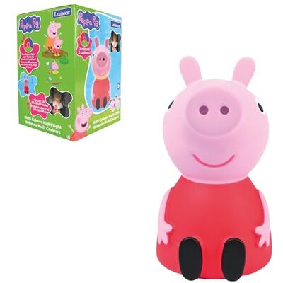 LEXIBOOK , Peppa Pig Luz Nocturna LED, Luz nocturna LED de bolsillo para habitación infantil, luz cambiante de color, resplandor suave, funciona con pilas LEXIBOOK , Peppa Pig Luz Nocturna LED, Luz nocturna LED de bolsillo para habitación infantil, luz cambiante de color, resplandor suave, funciona con pilas