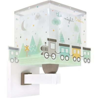 Dalber Lámpara Infantil Aplique Pared The Night Train Tren Multicolor Verde , E14 Dalber Lámpara Infantil Aplique Pared The Night Train Tren Multicolor Verde , E14