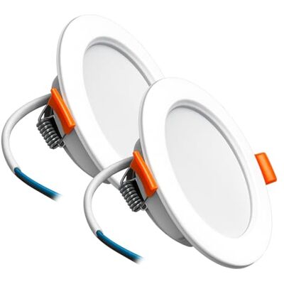 LED ATOMANT 2x Downlight LED Empotrable Corte 75-90mm 4W Color Luz Neutra Diametro 95mm, Color Blanco Neutro 4000K, 200 Lumenes, Conexion directa a 220V LED ATOMANT 2x Downlight LED Empotrable Corte 75-90mm 4W Color Luz Neutra Diametro 95mm, Color Blanco Neutro 4000K, 200 Lumenes, Conexion directa a 220V