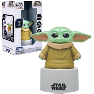 LEXIBOOK , Grogu Luz Nocturna Bluetooth, Altavoz Bluetooth, luz nocturna LED, verde LEXIBOOK , Grogu Luz Nocturna Bluetooth, Altavoz Bluetooth, luz nocturna LED, verde