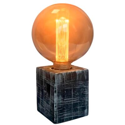 WatioWave Base sobremesa de cemento negra E27, diseño moderno y resistente, ideal para lámparas decorativas y ambientación de interiores. WatioWave Base sobremesa de cemento negra E27, diseño moderno y resistente, ideal para lámparas decorativas y ambientación de interiores.