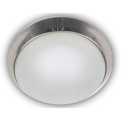 Niermann Standby a + + to E, Plafón Anillo decorativo níquel mate ", cristal y metal, satiniert mit klarrand, 40 x 40 x 13 cm Niermann Standby a + + to E, Plafón Anillo decorativo níquel mate ", cristal y metal, satiniert mit klarrand, 40 x 40 x 13 cm