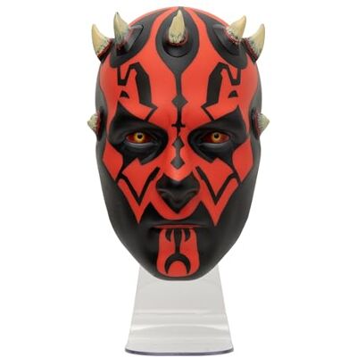 Paladone Star Wars Darth Maul Light Lámpara frontal LED, montaje en pared o pantalla de escritorio, luz alimentada por USB o batería para dormitorio, configuración de juegos y coleccionistas Paladone Star Wars Darth Maul Light Lámpara frontal LED, montaje en pared o pantalla de escritorio, luz alimentada por USB o batería para dormitorio, configuración de juegos y coleccionistas