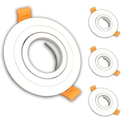 LED ATOMANT 4x Marco Empotrable GU10 Aluminio Blanco Orientable 30º Aluminio lacado blanco LED ATOMANT 4x Marco Empotrable GU10 Aluminio Blanco Orientable 30º Aluminio lacado blanco