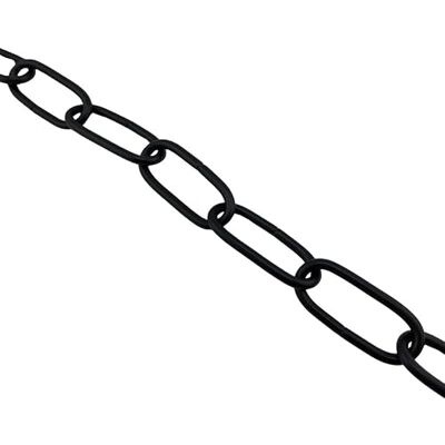 Orion Cadena para lámpara de araña, Cadena de lámpara 1m, Cadena de eslabones para suspensión de lámpara, Cadena de iluminación, Cadena de hierro, Eslabones redondos de metal (Negro, 4mm) Orion Cadena para lámpara de araña, Cadena de lámpara 1m, Cadena de eslabones para suspensión de lámpara, Cadena de iluminación, Cadena de hierro, Eslabones redondos de metal (Negro, 4mm)