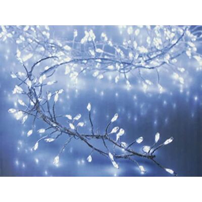 EDM Guirnalda A Pilas Tipo Espino, Blanco, 100 leds EDM Guirnalda A Pilas Tipo Espino, Blanco, 100 leds