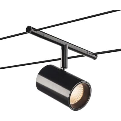 SLV foco para sistema de cable TENSEO NOBLO/Proyector, foco led, iluminación de interior / 2700 K 8,5 W 420lm negro 36 grados SLV foco para sistema de cable TENSEO NOBLO/Proyector, foco led, iluminación de interior / 2700 K 8,5 W 420lm negro 36 grados