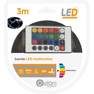 Gefom Bande Led 21W 3m Multicolor - LED strip Gefom Bande Led 21W 3m Multicolor - LED strip