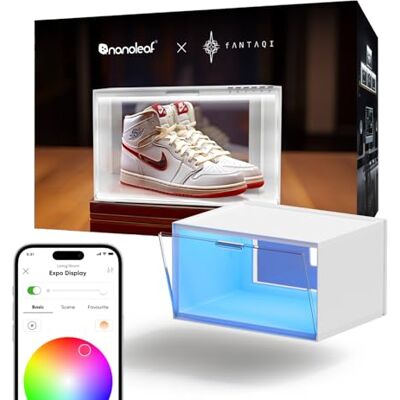Nanoleaf Vitrina de Exposición LED Inteligente (Paquete de Expansión de 1), Cierre Magnético, Personaliza Colores y Animaciones, Control por App y Voz (Alexa Apple Google Home) Requiere Kit Inicial Nanoleaf Vitrina de Exposición LED Inteligente (Paquete de Expansión de 1), Cierre Magnético, Personaliza Colores y Animaciones, Control por App y Voz (Alexa Apple Google Home) Requiere Kit Inicial
