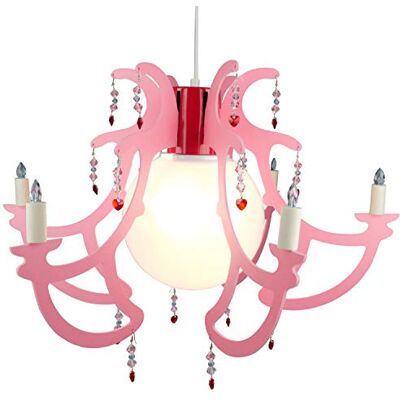 Niermann Standby Lámpara de techo, diseño de araña Rosata, color rosa Niermann Standby Lámpara de techo, diseño de araña Rosata, color rosa