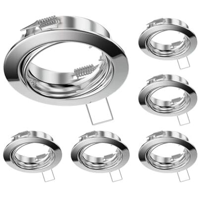 ledscom.de 6x marco empotrable de techo FERE, redondo, orientable, cromo brillante ledscom.de 6x marco empotrable de techo FERE, redondo, orientable, cromo brillante