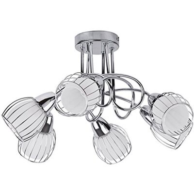 rabalux Lámpara de Techo E14, Plata rabalux Lámpara de Techo E14, Plata