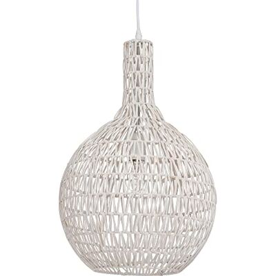 LUSSIOL Rodia Luminaria, suspensión, araña, lámpara Colgante, 60 W, Blanco, ø 33 x H 54 cm LUSSIOL Rodia Luminaria, suspensión, araña, lámpara Colgante, 60 W, Blanco, ø 33 x H 54 cm