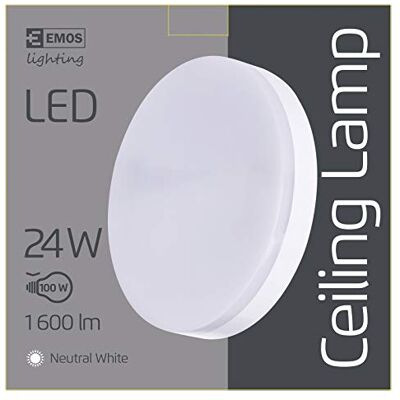 EMOS ZM4302 Lámpara (Interior, Color blanco, Color blanco, Alrededor, De plástico, Blanco frío) EMOS ZM4302 Lámpara (Interior, Color blanco, Color blanco, Alrededor, De plástico, Blanco frío)