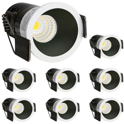 LED ATOMANT 8x Mini Downlight LED Empotrable Corte 37mm 5W CCT 3000-6500K Diametro 40mm, Con Selector de color CCT, 400 Lumenes, Proteccion IP20 LED ATOMANT 8x Mini Downlight LED Empotrable Corte 37mm 5W CCT 3000-6500K Diametro 40mm, Con Selector de color CCT, 400 Lumenes, Proteccion IP20