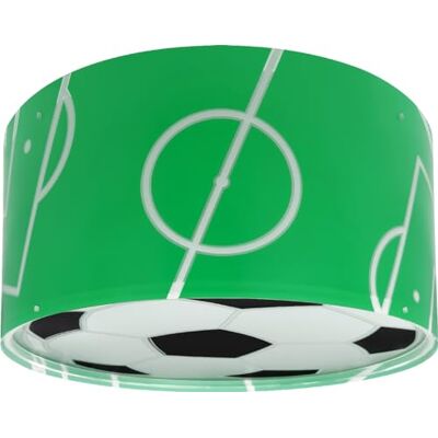 Dalber Lámpara Plafón De Techo Infantil Fútbol, Plafones Infantiles, , E27-2 x 15W, verde Dalber Lámpara Plafón De Techo Infantil Fútbol, Plafones Infantiles, , E27-2 x 15W, verde