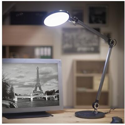 EMOS Karen Lámpara de mesa LED (9,2 W, carga inalámbrica, 640 lm, intensidad regulable, color de luz ajustable (3000/4000/6500 K), cable de carga de 1,3 m con adaptador de 12 V/2 A, lámpara de EMOS Karen Lámpara de mesa LED (9,2 W, carga inalámbrica, 640 lm, intensidad regulable, color de luz ajustable (3000/4000/6500 K), cable de carga de 1,3 m con adaptador de 12 V/2 A, lámpara de