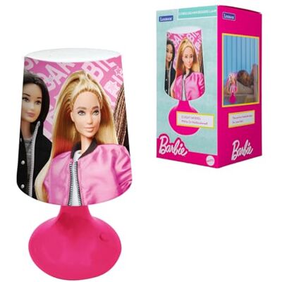 LEXIBOOK , Barbie Lámpara Quitamiedos, Mini lámpara de mesita, inalámbrica, función de luz nocturna LEXIBOOK , Barbie Lámpara Quitamiedos, Mini lámpara de mesita, inalámbrica, función de luz nocturna