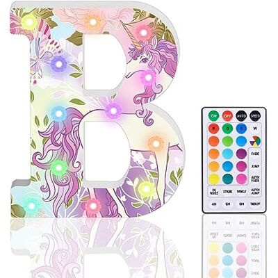 HIYAA Letras iluminadas, luces LED con purpurina, 18 colores que camian de color, letrero del alfaeto de diamantes con control remoto, para niñas, regalos de cumpleaños, ar, oda, fiesta, Navidad, San HIYAA Letras iluminadas, luces LED con purpurina, 18 colores que camian de color, letrero del alfaeto de diamantes con control remoto, para niñas, regalos de cumpleaños, ar, oda, fiesta, Navidad, San