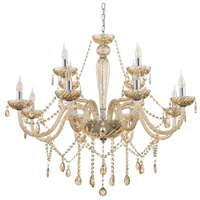 Eglo Lámpara colgante Basilano, candelabro vintage de 12 luces Eglo Lámpara colgante Basilano, candelabro vintage de 12 luces