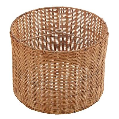 Creative , Drum Spider Lamp Shade, Natural Rattan, 12" Top x 12" Bottom x 9" Height Creative , Drum Spider Lamp Shade, Natural Rattan, 12" Top x 12" Bottom x 9" Height