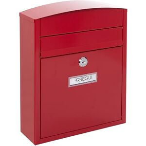 Arregui Buzón Exterior de Acero Tamaño S (Correo DIN A5) Buzón de Pared Pequeño Buzón de Correo Individual Antilluvia Fácil de Instalar Rojo Arregui Buzón Exterior de Acero Tamaño S (Correo DIN A5) Buzón de Pared Pequeño Buzón de Correo Individual Antilluvia Fácil de Instalar Rojo