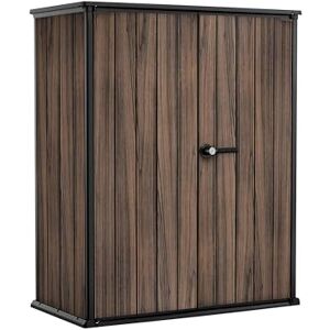 Keter Rosewood Cobertizo vertical de jardín Exterior, 1400L, Color Marrón, Efecto madera, 170,4 x 140 x 73,6 cm Keter Rosewood Cobertizo vertical de jardín Exterior, 1400L, Color Marrón, Efecto madera, 170,4 x 140 x 73,6 cm