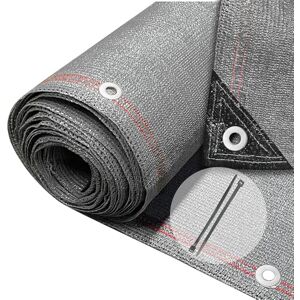 VOUNOT ® Malla Sombreo y Ocultación 1.5×20m, Valla Privacidad 230 g/m² HDPE Protección UV, Red de Sombra con Bridas, para Jardín, Huerto, Balcón, Gris VOUNOT ® Malla Sombreo y Ocultación 1.5×20m, Valla Privacidad 230 g/m² HDPE Protección UV, Red de Sombra con Bridas, para Jardín, Huerto, Balcón, Gris
