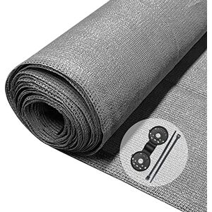 VOUNOT ® Malla Sombreo y Ocultación 1×20m, Valla Privacidad HDPE Protección UV, Red de Sombra con Clips y Bridas, para Jardín, Huerto, Balcón, Gris VOUNOT ® Malla Sombreo y Ocultación 1×20m, Valla Privacidad HDPE Protección UV, Red de Sombra con Clips y Bridas, para Jardín, Huerto, Balcón, Gris