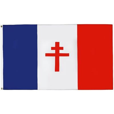 ERHOPE - Bandera Francesa Libre 1940-1944 - 150x90 cm - Flag ERHOPE - Bandera Francesa Libre 1940-1944 - 150x90 cm - Flag