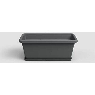 Artevasi Venezia XL PLANTBOX con Saucer Rectangular 100CM Antracita Artevasi Venezia XL PLANTBOX con Saucer Rectangular 100CM Antracita