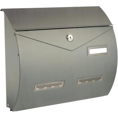 CASSETTE POSTALI ALUBOX ALUBOX Busta Buzón Formato Revista 31,5X37,5X10,2 cm Buzón con Sistema Antirrobo y Apertura Abatible Buzón Exterior Impermeable y Anticorrosión (Plata) CASSETTE POSTALI ALUBOX ALUBOX Busta Buzón Formato Revista 31,5X37,5X10,2 cm Buzón con Sistema Antirrobo y Apertura Abatible Buzón Exterior Impermeable y Anticorrosión (Plata)