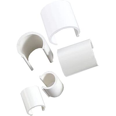 TENAX Clips para Fijar Film de Plástico a los Arcos de Invernadero Túnel, Clips para Tubos con Diámetro de 9 mm a 18 mm, Blanco (500 Clips) TENAX Clips para Fijar Film de Plástico a los Arcos de Invernadero Túnel, Clips para Tubos con Diámetro de 9 mm a 18 mm, Blanco (500 Clips)