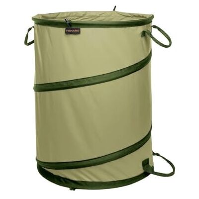 Fiskars Bolsa de jardín canguro con fondo rígido de 30 galones Fiskars Bolsa de jardín canguro con fondo rígido de 30 galones