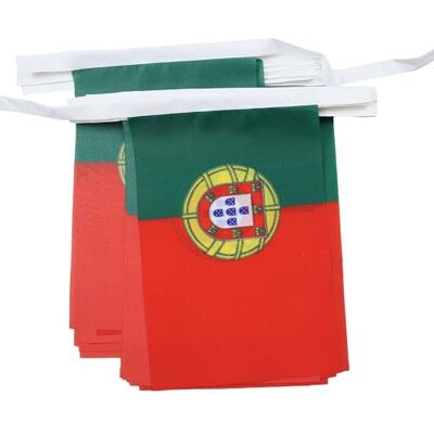 Az Flag Portugal Banner - 6M, 20 banderas, 21x15cm Az Flag Portugal Banner - 6M, 20 banderas, 21x15cm