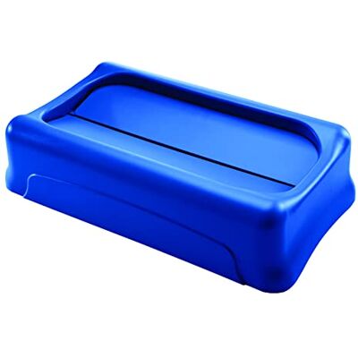 Rubbermaid Commercial Products Tapa Basculante para FG3540, FG3541, Estireno Resistente a Impactos, Azul Rubbermaid Commercial Products Tapa Basculante para FG3540, FG3541, Estireno Resistente a Impactos, Azul