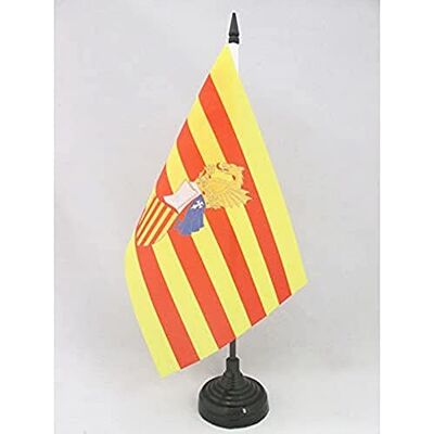 AZ FLAG Bandera de Mesa Consejo del País Valenciano 21x14 cm Base Plástico Uso interior Bandera de escritorio española acabado cosido y bordes reforzados con mástil de plástico y base de plástico AZ FLAG Bandera de Mesa Consejo del País Valenciano 21x14 cm Base Plástico Uso interior Bandera de escritorio española acabado cosido y bordes reforzados con mástil de plástico y base de plástico
