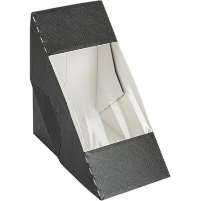 Garcia de Pou García de Pou 50 Unidades Cajas Sándwiches Con Ventana Doble 'Thepack' 230 G/M2 + Opp 12,4X12,4X7,5 Cm Negro Cartón Ondulado Nano-Micro Garcia de Pou García de Pou 50 Unidades Cajas Sándwiches Con Ventana Doble 'Thepack' 230 G/M2 + Opp 12,4X12,4X7,5 Cm Negro Cartón Ondulado Nano-Micro