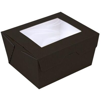 Garcia de Pou García de Pou 50 Unidades Cajas Con Ventana 'Thepack' 780 Ml 230 G/M2 + Opp 11,2X9X6,4 Cm Negro Cartón Ondulado Nano-Micro Garcia de Pou García de Pou 50 Unidades Cajas Con Ventana 'Thepack' 780 Ml 230 G/M2 + Opp 11,2X9X6,4 Cm Negro Cartón Ondulado Nano-Micro