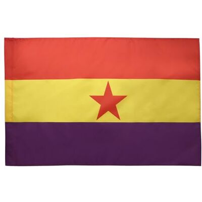 Bandera Republicana Española de Az Flag con estrella roja - Bandera Bandera Republicana Española de Az Flag con estrella roja - Bandera