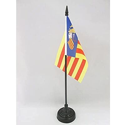 AZ FLAG Bandera de Mesa Consejo del País Valenciano 15x10 cm Base Plástico Uso interior Bandera de escritorio española acabado cosido y bordes reforzados con mástil de plástico y base de plástico AZ FLAG Bandera de Mesa Consejo del País Valenciano 15x10 cm Base Plástico Uso interior Bandera de escritorio española acabado cosido y bordes reforzados con mástil de plástico y base de plástico