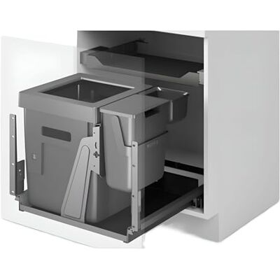 Peka Metall - OekoComplet 40+6+1.2 - Gris - 110 kg - Cubo de basura Peka Metall - OekoComplet 40+6+1.2 - Gris - 110 kg - Cubo de basura