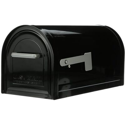 ARCHITECTURAL MAILBOXES Reliant Buzón de Correo de Gran Capacidad, con Cerradura, de Acero galvanizado, Color Negro ARCHITECTURAL MAILBOXES Reliant Buzón de Correo de Gran Capacidad, con Cerradura, de Acero galvanizado, Color Negro