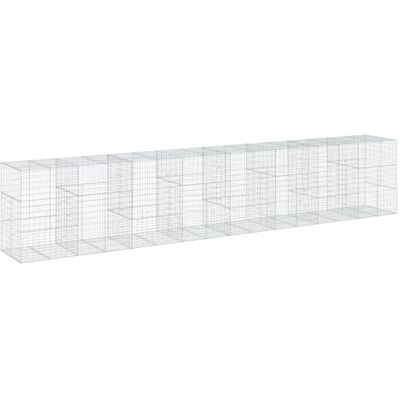 vidaXL Cesta de gaviones con cubierta hierro galvanizado 800x100x150cm - Tipo de gavión vidaXL Cesta de gaviones con cubierta hierro galvanizado 800x100x150cm - Tipo de gavión