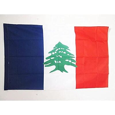 AZ FLAG Bandera del Gran LÍBANO 1920-1943 90x60cm para Palo Bandera MANDATO FRANCÉS del LÍBANO 60 x 90 cm AZ FLAG Bandera del Gran LÍBANO 1920-1943 90x60cm para Palo Bandera MANDATO FRANCÉS del LÍBANO 60 x 90 cm
